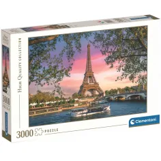HQC Eiffelova věž, Paříž, 3000dílné puzzle - Clementoni