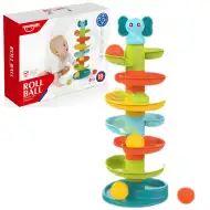 Happy World: Veselá sloní kuličková dráha 47cm