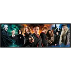 Harry Potter - Bojovníci kouzelnického světa 1000dílné panoramatické puzzle s plakátem - Clementoni obrázek 2