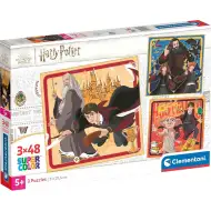 Harry Potter 3x48dílné Supercolor puzzle - Clementoni