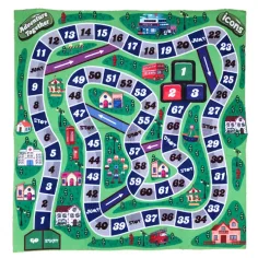 Hasičské auto společenská hra Hrací koberec 70x70cm obrázek 2