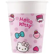 Hello Kitty 8 ks papírových kelímků sada 200ml