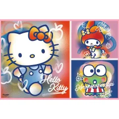 Hello Kitty a přátelé 2x200 puzzle - Trefl obrázek 2