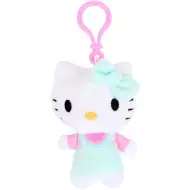 Hello Kitty plyšová taška s klipem, 12 cm - mátově zelená