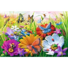 Hmyz+na+louce+Easy+Piece+300+ks+puzzle+-+Trefl obrázek 2