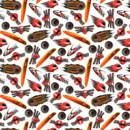 Hořící jízda balicí papír 100x70 cm