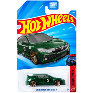 Hot Wheels: 2018 Honda Civic Type R zelené autíčko 1/64 – Mattel