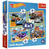 Hot Wheels 4 v 1 puzzle - Trefl
