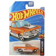 Hot Wheels: Custom 72 Chevy Luv oranžovo-bílé autíčko 1/64 – Mattel