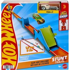 Hot Wheels: Kaskadérská startovací sada - Slam Jump Challenge hrací sada - Mattel