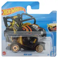 Hot Wheels: Kick Kart černé autíčko 1/64 - Mattel