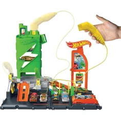 Hot Wheels: Městská čerpací stanice s dráhou a 1 malým autíčkem - Mattel obrázek 4