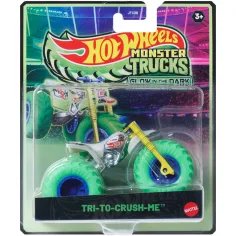 Hot Wheels Monster Trucks: Try-To-Crush-Me autíčko svítící ve tmě 1/64 - Mattel