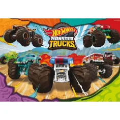 Hot Wheels Monster trucks 2 x 60dílné maxi podlahové puzzle 50x35 cm - Lisciani obrázek 3