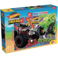 Hot Wheels Monster trucks 24dílné maxi podlahové puzzle 70x50 cm - Lisciani