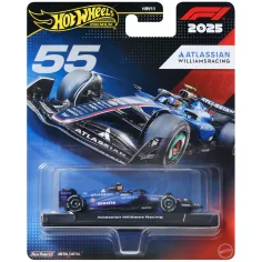 Hot Wheels Premium: Atlassian Williams Racing F1 tým #55 autíčko Formule 1 1/64 - Mattel