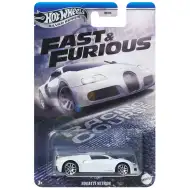 Hot Wheels: Rychle a zběsile Bugatti Veyron bílý autíčko 1/64 - Mattel