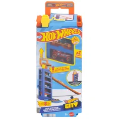 Hot Wheels: Turbo startovací garáž s 2 autíčky - Mattel
