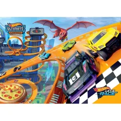 Hot Wheels závod 104dílné supercolor puzzle - Clementoni obrázek 2