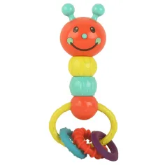 Housenka barevná dětská chrastítko a kousátko 18cm obrázek 3