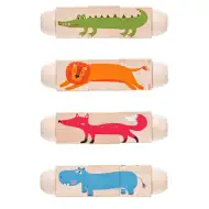 Hra na skládání kostek se zvířaty - Woodyland