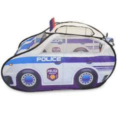 Hrací stan ve tvaru policejního auta s okny z sítě 99x50x50cm obrázek 6