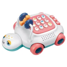 Hrající a svítící želví dětský telefon ve dvou variantách 20cm obrázek 5