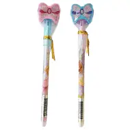 ICO: Bensia tužka s vysouvací tuhou s princeznovským designem a gumou ve tvaru motýla 1 ks