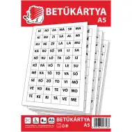 ICO: Ježek písmenkové karty A5, 4 listy