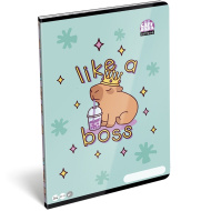 ICO: Lizzysuli Lollipop Capybara vzorovaný sešit bez linek A4 80-32