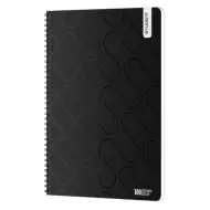 ICO: Studentský Prémium Black linkovaný sešit A4, čistý, 100 listů