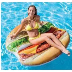 Intex: Nafukovací lehátko ve tvaru hamburgeru 145x142cm obrázek 2