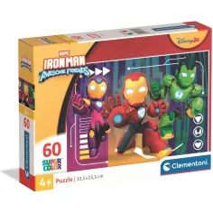 Iron Man a jeho přátelé 60dílné Supercolor puzzle - Clementoni