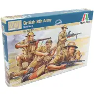 Italeri 1/72 Britská 8. armáda Britské vojenské figurky model