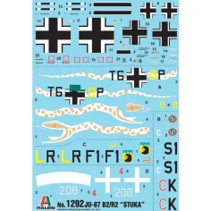 Italeri 1/72 Ju-87 B2/R2 Stuka střemhlavý bombardér model letadla obrázek 2