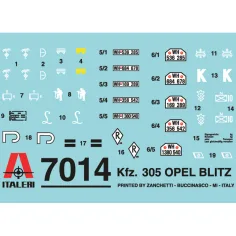 Italeri 1/72 Kfz. 305 Opel Blitz vojenský nákladní vůz model obrázek 4