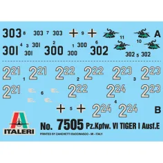 Italeri 1/72 Pz. Kpfw. VI Tiger I Ausf. E Tigris tank 2ks modelová sada obrázek 2