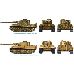 Italeri 1/72 Pz. Kpfw. VI Tiger I Ausf. E Tigris tank 2ks modelová sada obrázek 3