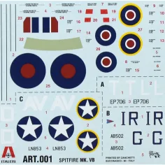Italeri 1/72 Spitfire Mk. Vb stíhací letoun model obrázek 2