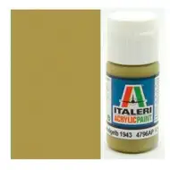 Italeri Flat Panzer Dunkelgelb 1943 (4796AP) – Matná pancéřová tmavě žlutá modelářská barva 20 ml
