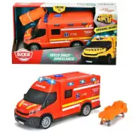 Iveco červená sanitka se světlem a zvukem 18 cm - Dickie Toys