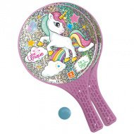 Jednorožec plážový tenisový set s míčkem