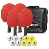 Joola Quattro stůl na stolní tenis a sada míčků s úložištěm - Spartan