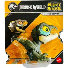 Jurassic World: Kousavá mini figurka zelenkavého velociraptora - Mattel
