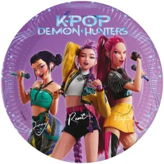 K-Pop Lovci démonů, sada 8 papírových talířů 20 cm