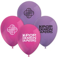 K-Pop latexové balónky s motivem lovců démonů, sada 8 ks.