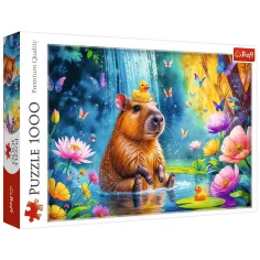 Kapybara ve vodě 1000dílné puzzle - Trefl