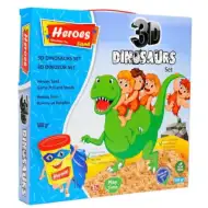 Kinetic Sand: Heros dinosauří nebo poníková sada modelovacího písku s doplňky, 500 g