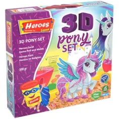 Kinetic Sand: Heros dinosauří nebo poníková sada modelovacího písku s doplňky, 500 g obrázek 3