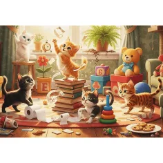 Kočičí psoty 160dílné puzzle - Trefl obrázek 2